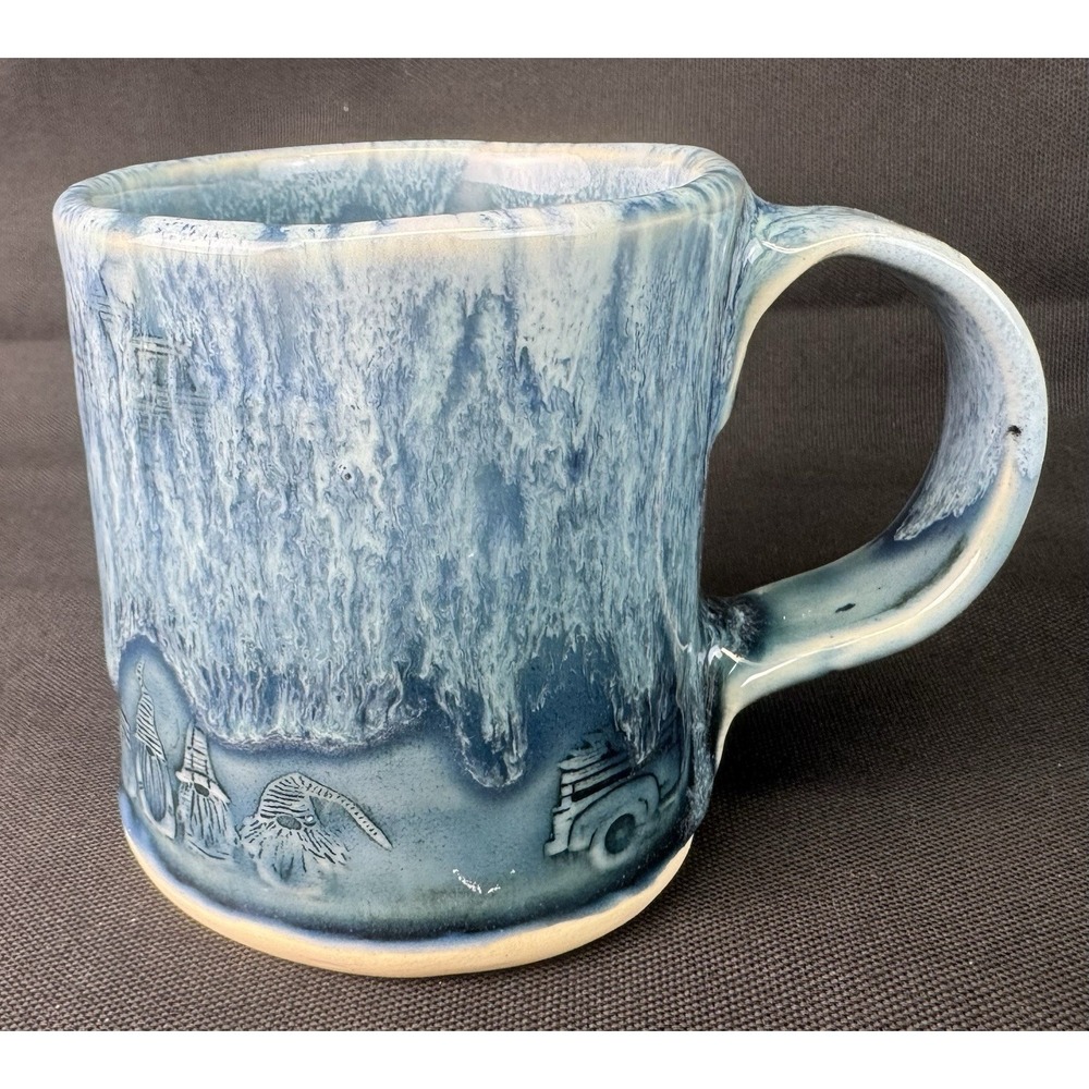 Dust Bowl Pottery Blue Glazed Handmade Coffee/Tea Mug